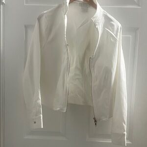 White Zip-Up Jacket